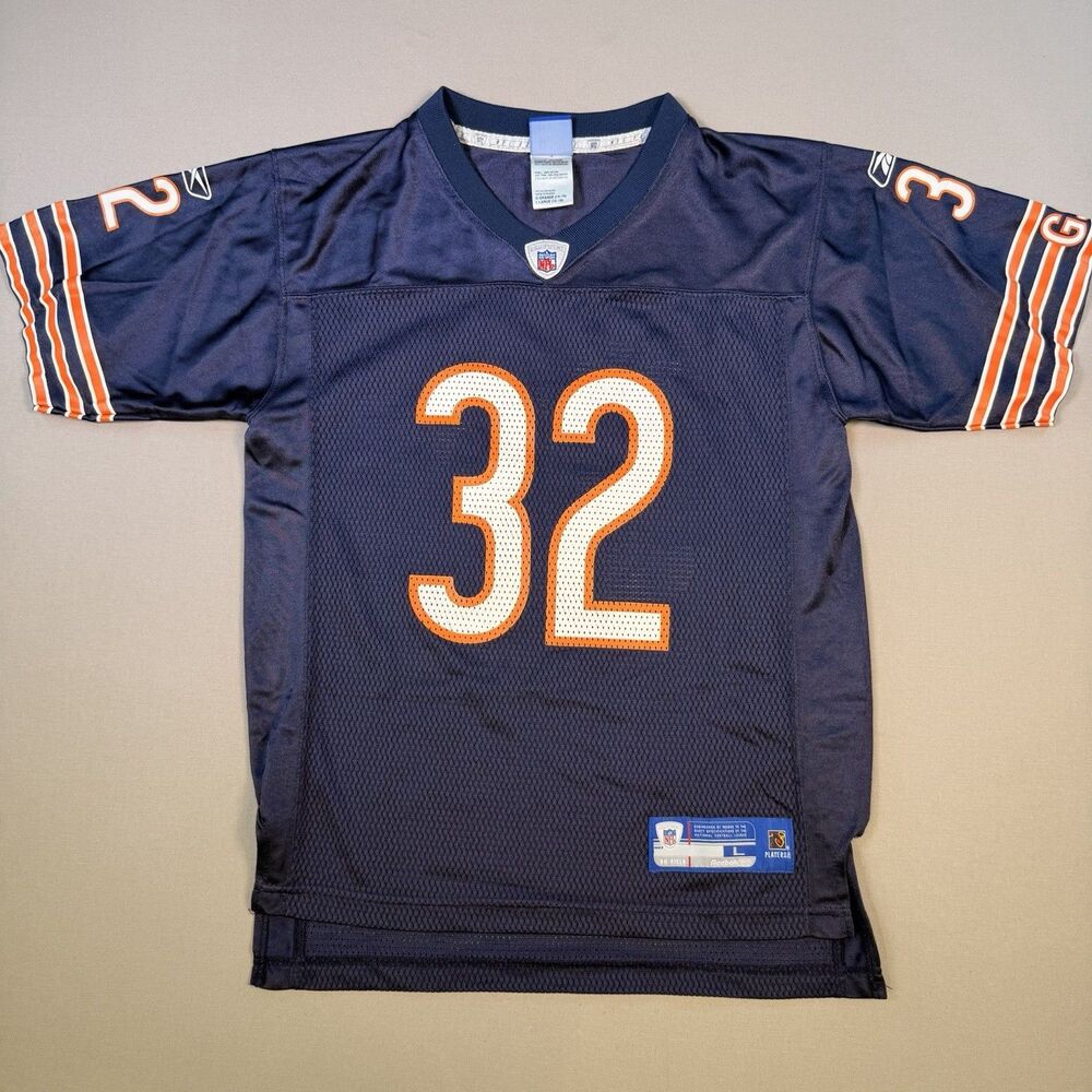 VTG Reebok Chicago Bears #32 Cedric Benson Youth L 14-16 NFL Jersey Blue